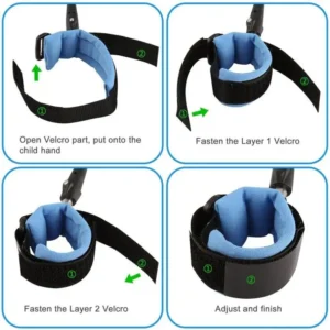 Baby Child Anti Lock Wrist Safety Hand Belt Band For Travelling Purpose,safe Secure (random Color)