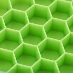 Silicone Ice Cube Tray 37 Grid Ice Cube Mold with Lid Honeycomb Ice Maker Reusable Ice Container for Coffee Juice (Rando