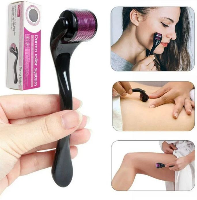 Derma Roller 0.5mm with 540 Micro Needle for Hair Growth and Facial Skin Therapy| Skin Care Beauty Tool for Anti-Aging S