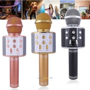 Bluetooth Microphone Karaoke Wireless Microphone Professional Speaker Handheld Microfone Player Singing Recorder Mic WS-