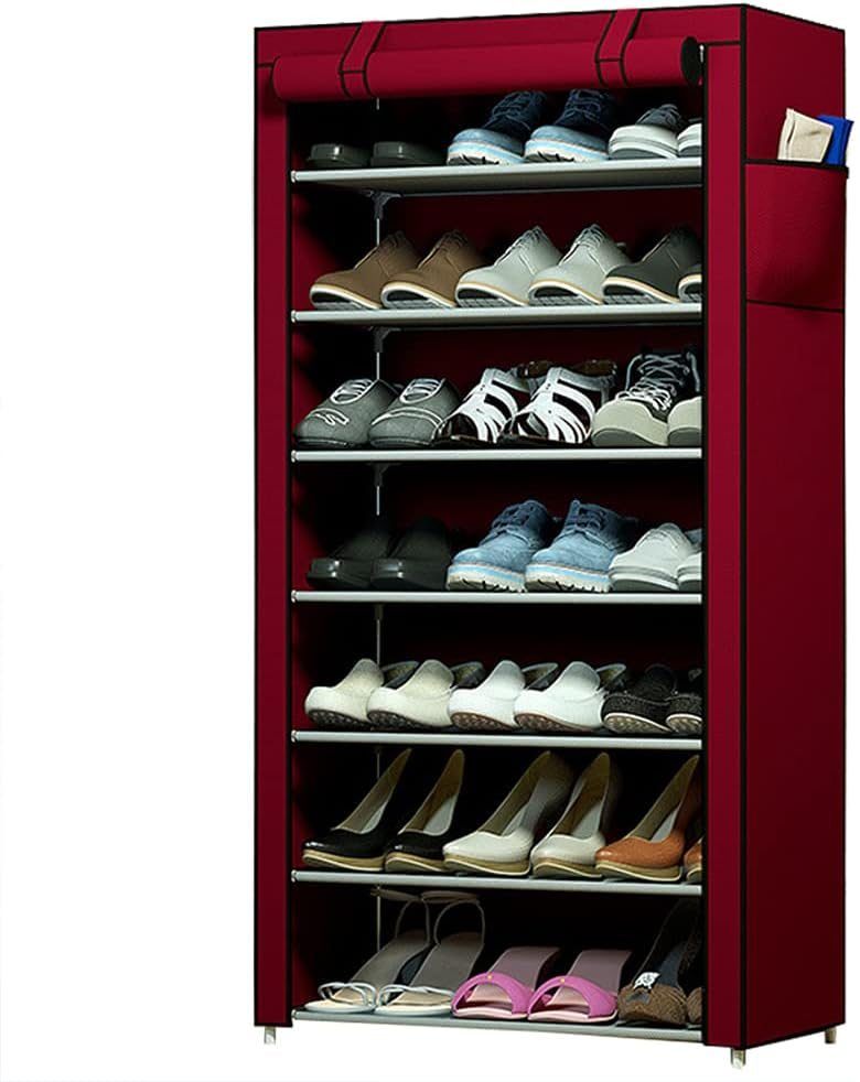 7 Layer Portable Dustproof Shoe Rack Non-woven Shoe Rack Storage Bag Closet Household Shoe Storage Rack Storage Cabinet