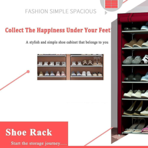 9 Layer Portable Waterproof & Dustproof Shoe Rack Non-woven Shoe Rack Storage Bag Closet Household Shoe Storage Rack Sto