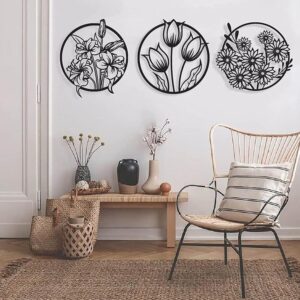 (3 pcs set )3D floral abstract Wooden Wall Art & Home Decoration / Item Home Décor Home Room & Wall Decor Wall A