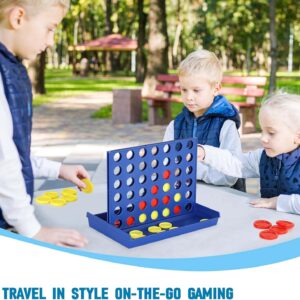4 IN A ROW Board Game for Kids / Travel Board Game / Board Games Indoor & Outdoor, Perfect as a Party Game (random c