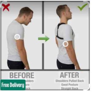 SN-660 Smart care brand Posture corrector Upper back support Strong grip Shoulder Support Relief and Back Pain Relief Be