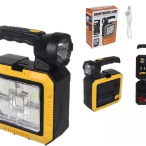 Solar Portable Lamp 7739-L β Rechargeable LED Light for Outdoor & Emergency Use