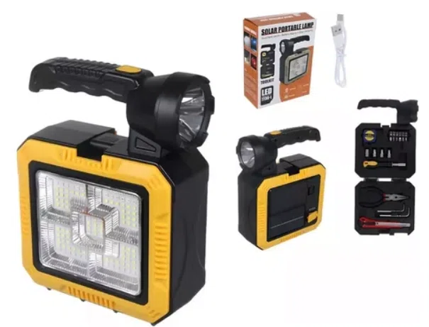 Solar Portable Lamp 7739-L – Rechargeable LED Light for Outdoor & Emergency Use