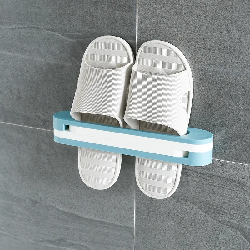 3 In 1 Shoes Rack Wall Mounted Folding Slippers Shoes Bathroom Towel Hanger Organizer Rack in House Shoes Stand Hanging