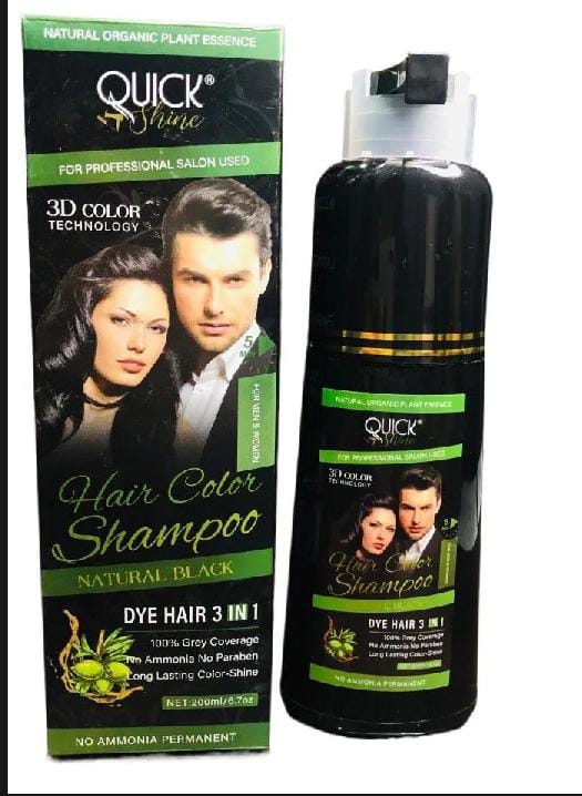 Quick Shine Hair Color Shampoo For Women And Men 200ml