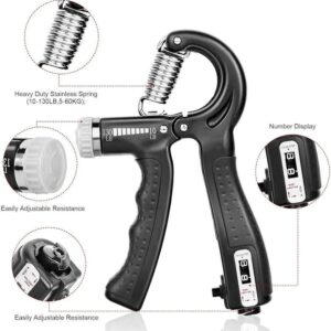 Hand Grip Strengthener Adjustable Resistance Wrist Strengthener Forearm Gripper Hand Workout Strength Trainer with count