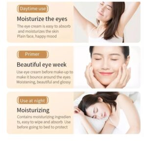 BioAqua Rice Brightening Eye Cream Rice Raw Pulp Eye Cream Acne Scar Removal - 20g