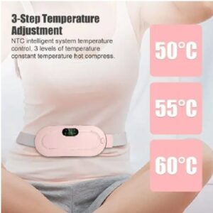 Digital Period Pad Heating And Vibrating For Healing Period Cramps β Womenβs Care Pin Relief With 3 Heat Levels And 4 Mo