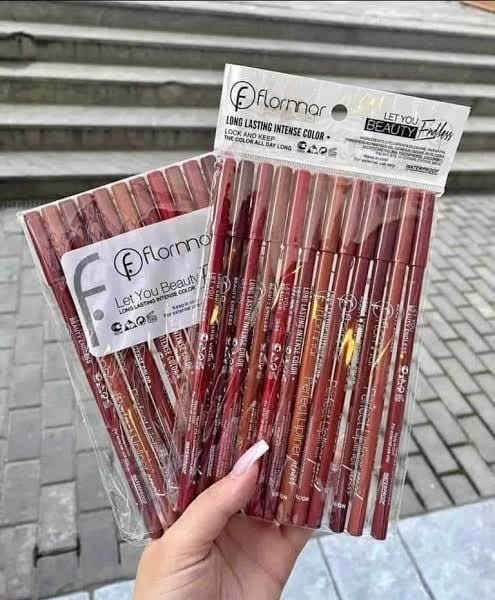 Flormar lip pencils shades of nude Color Multicolor Package Includes 6 x Lip Pencil(Random color)