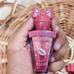 Pack Of 6 Mocallure Bow Style Cute Lipgloss High Pigment Lipgloss (Random Color)