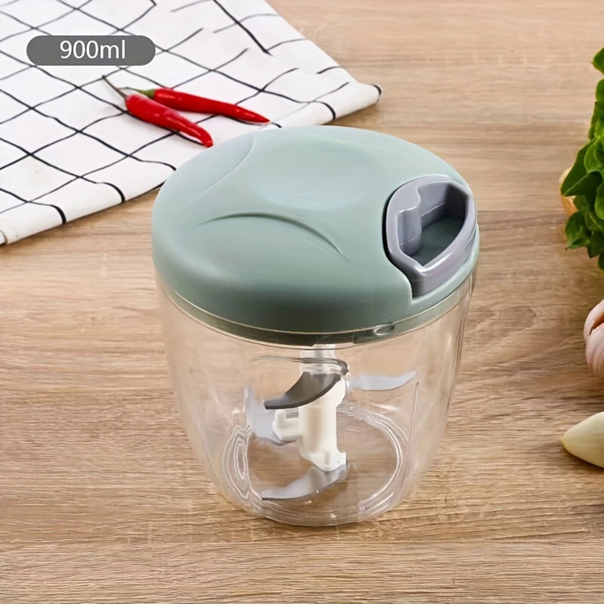Hand Pulled Multipurpose Chopper & Cutter | Rope Pulled Chopper Multifunctional Meat Grinder, Vegetable Cutter (Rand