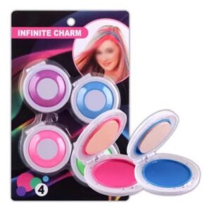 Pack Of 4 Temporary Hair Chalks 4 Colors Hair Dye Powder Temporary Hair Styling Chalk Salon Hair Dye Powder Cake Washabl