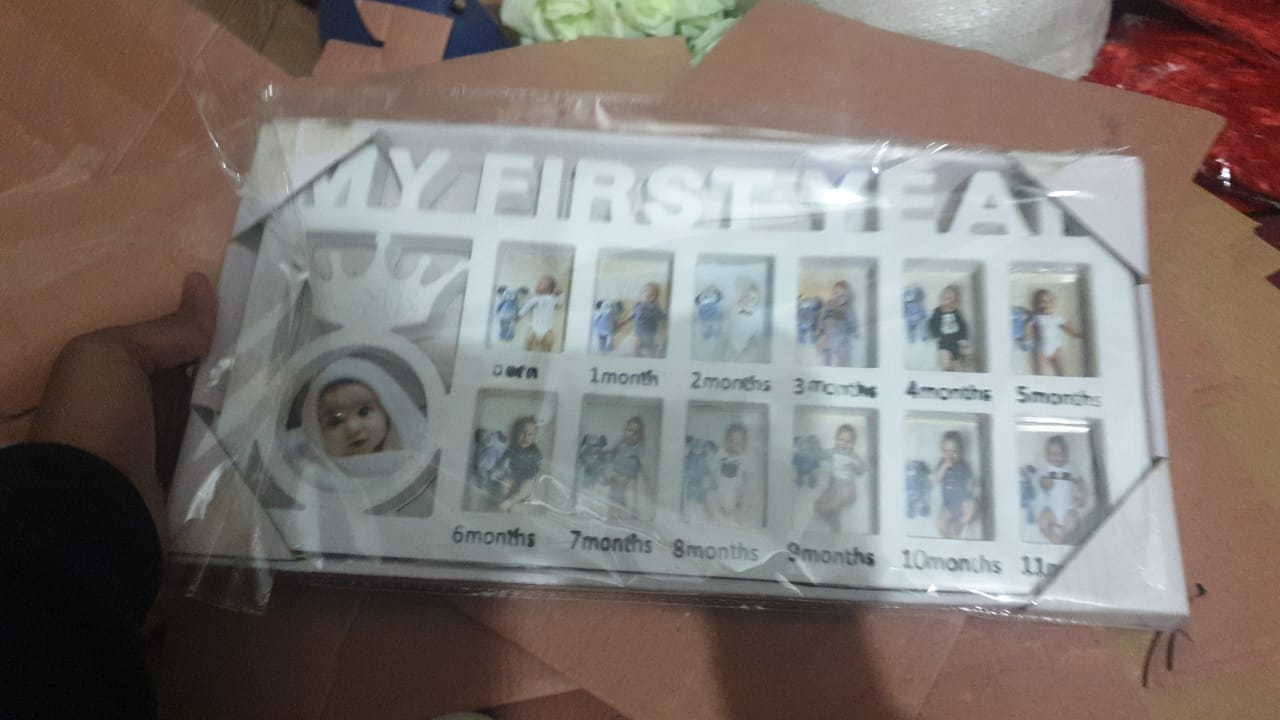 Newborn Baby Photo Frame Baby Pictures Plastic Frame For 12 months Monthly Milestone Photo Frame My First Year Picture F