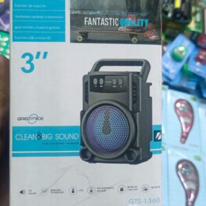 GTS-1360 Wireless Speaker Bluetooth Rechargeable Speaker Portable Wireless Mini 3 Inch Mini Bt Speaker