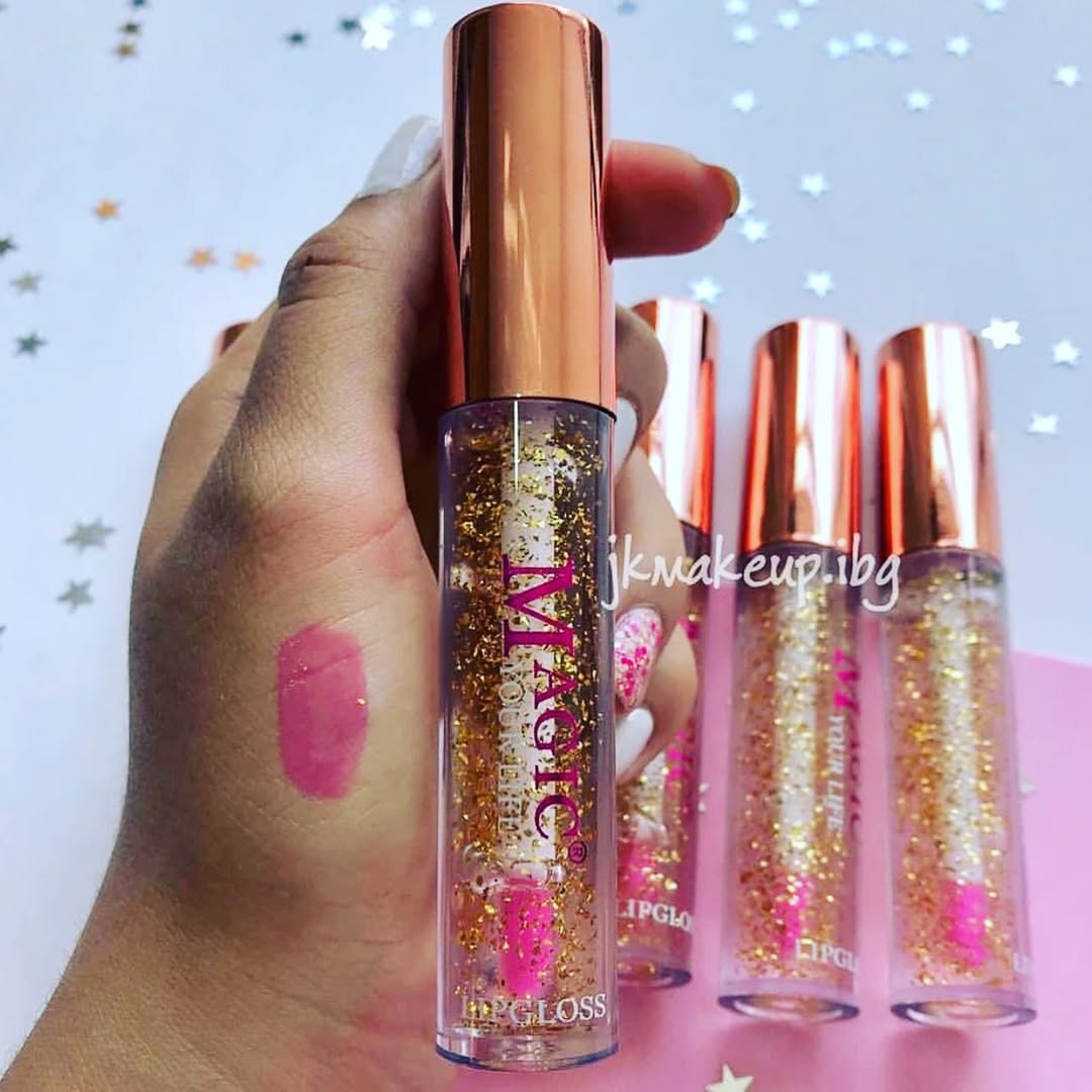 Pack of 2 Magic Color Changing Lipgloss Lip Oil, Liquid Glossy Finish (Random Color)