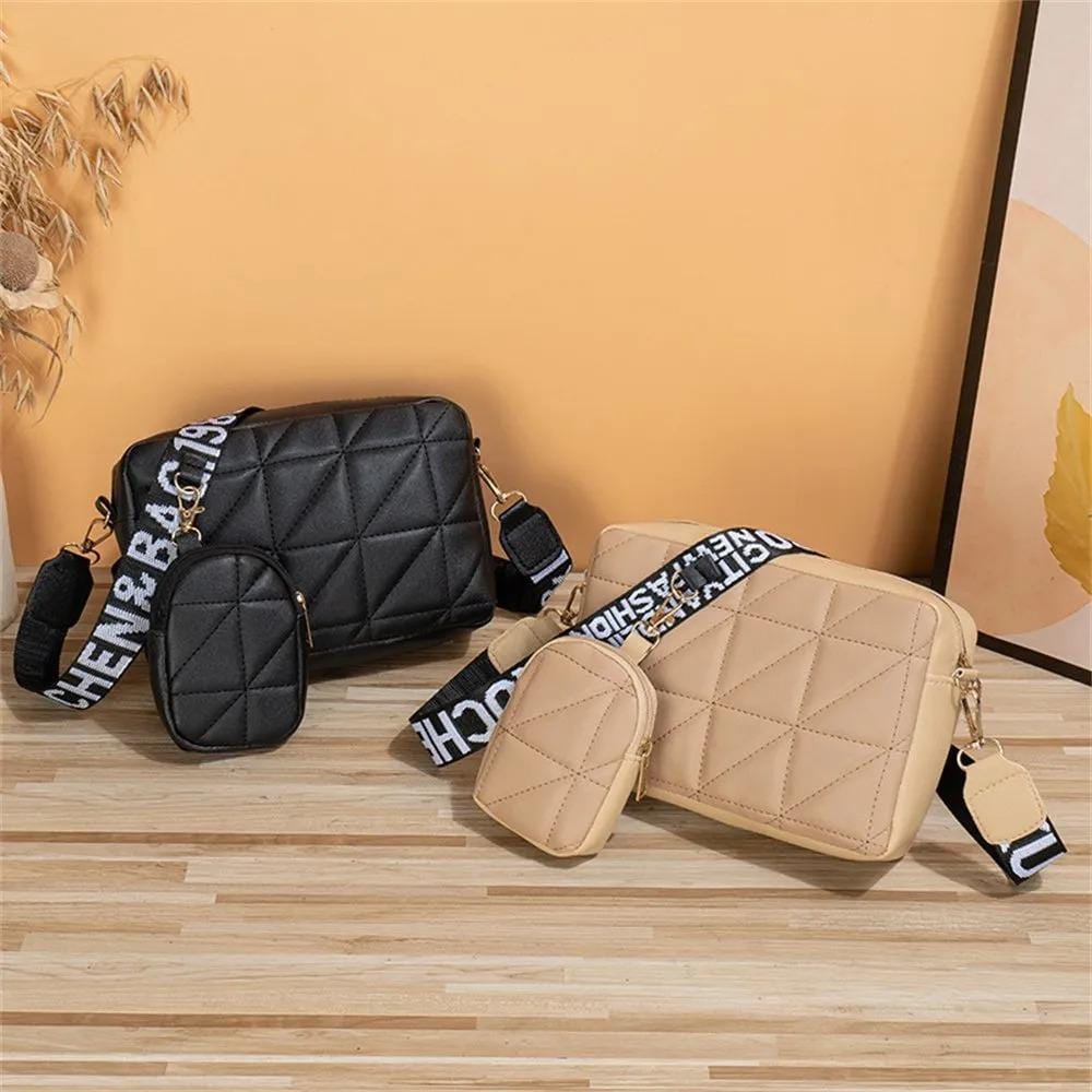 ( 2 Piece ) Girls Cross-Body Bag | Best Quality Shoulder Bag For Girls | Best Quality Bag For Women | PU Leather Cross-B