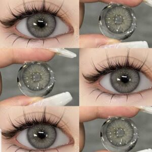3-Tone Lens with Container Solution & Travel Kit – Complete Contact Lens Care Set - Blue