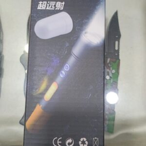 Rechargeable Tactical Flashlight High Lumens, Brightest Flashlights for Emergencies Camping COB Sidelight, Zoomable Mult