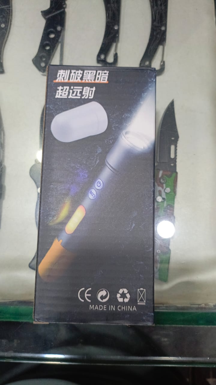 Rechargeable Tactical Flashlight High Lumens, Brightest Flashlights for Emergencies Camping COB Sidelight, Zoomable Mult
