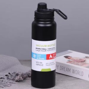 Vacuum Insulated Double Wall Stainless Steel Water Bottle/Sports Kettle Hot & Cold, Leak & Sweat Proof Thermos F