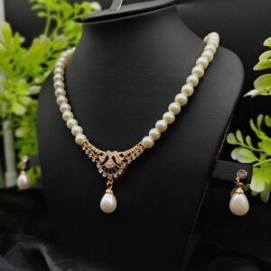 Imported Regal Pearl Embrace Necklace Set with Elegant Drop Design โจ | Best Quality Necklace For Girls & Women | Art
