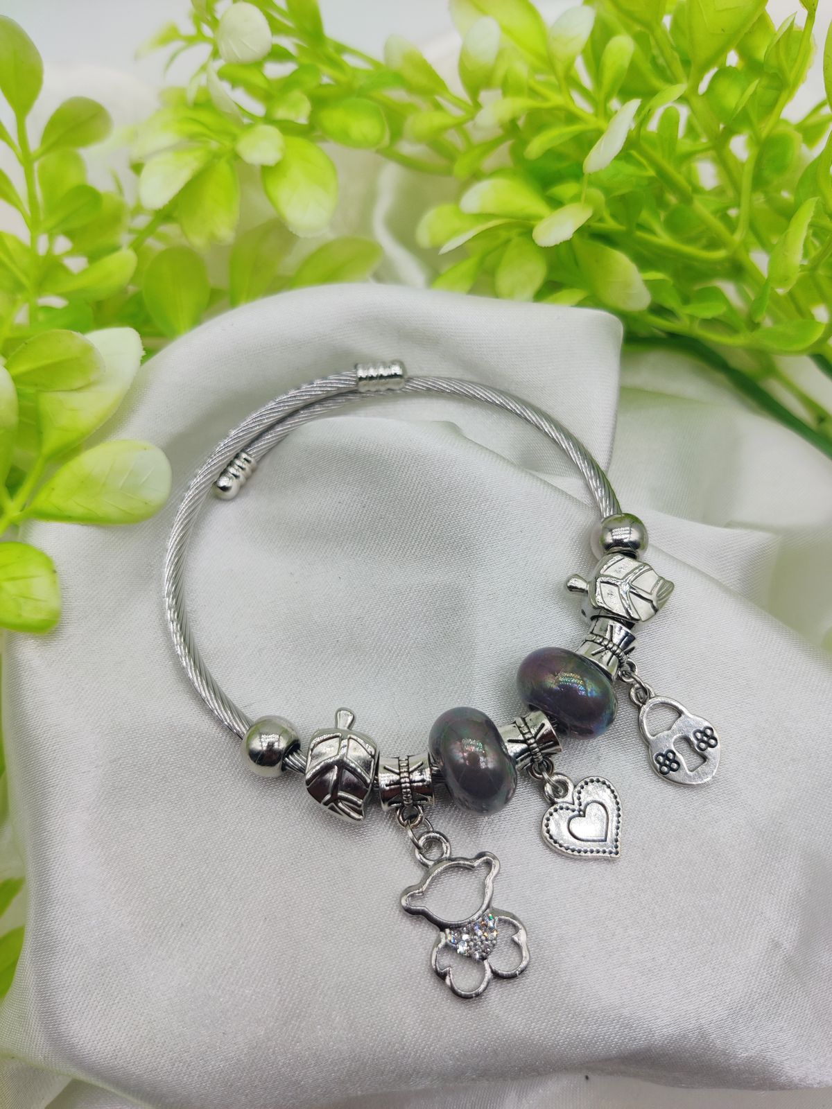 1 Piece Imported Pandora Charm Bracelet with Elegant Pearl Accents and Cute Charms | Best Quality Bracelet For Girls &am