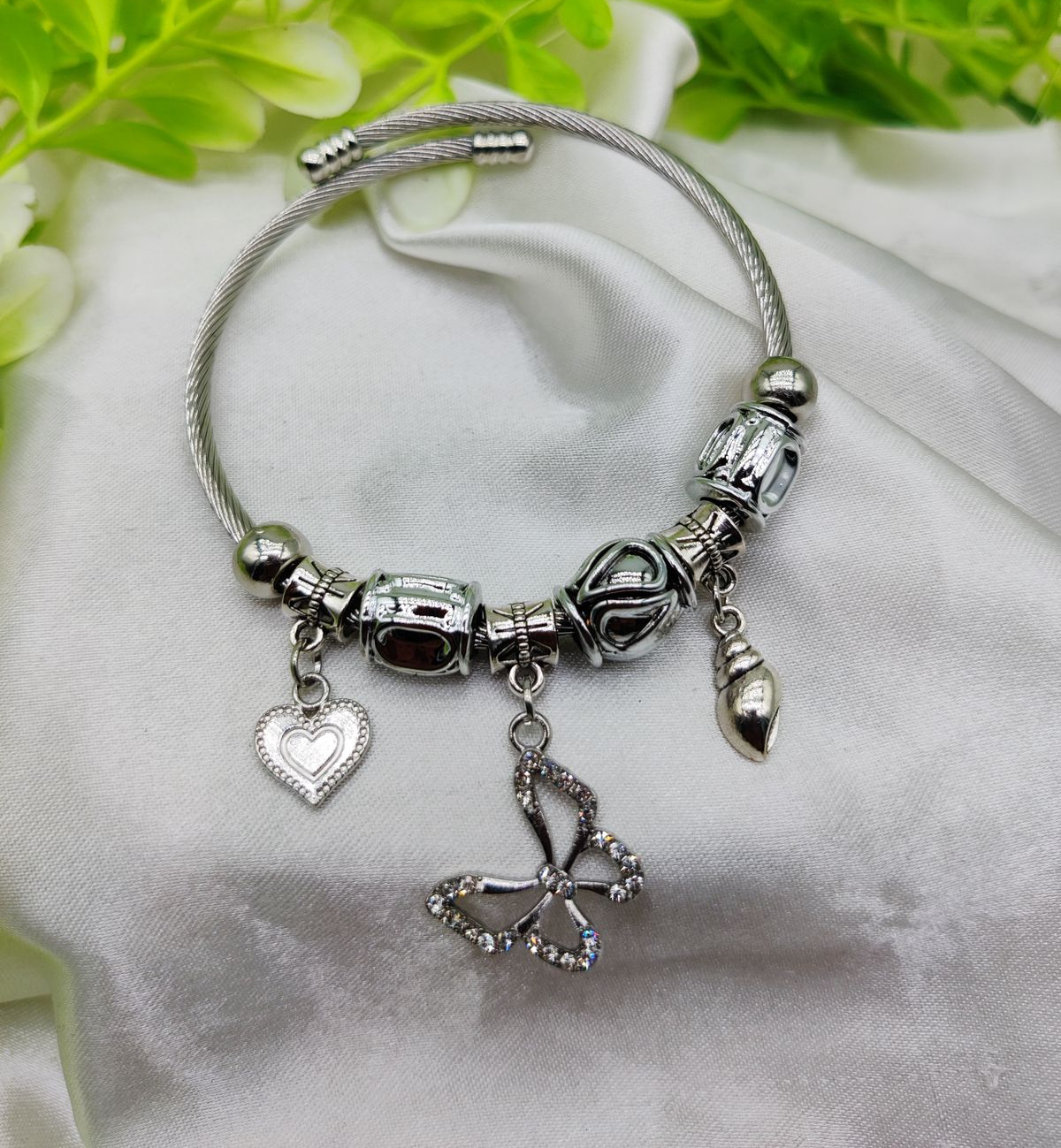 1 Piece Imported Stunning Pandora Butterfly Charm Bracelet | Best Quality Bracelet For Girls & Women | Girls & W