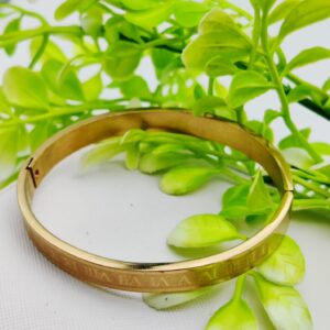 Adjustable Imported Cartier Roman Numeral Gold Bracelet | Best Quality Artificial Bracelet For Girls & Women | Brace