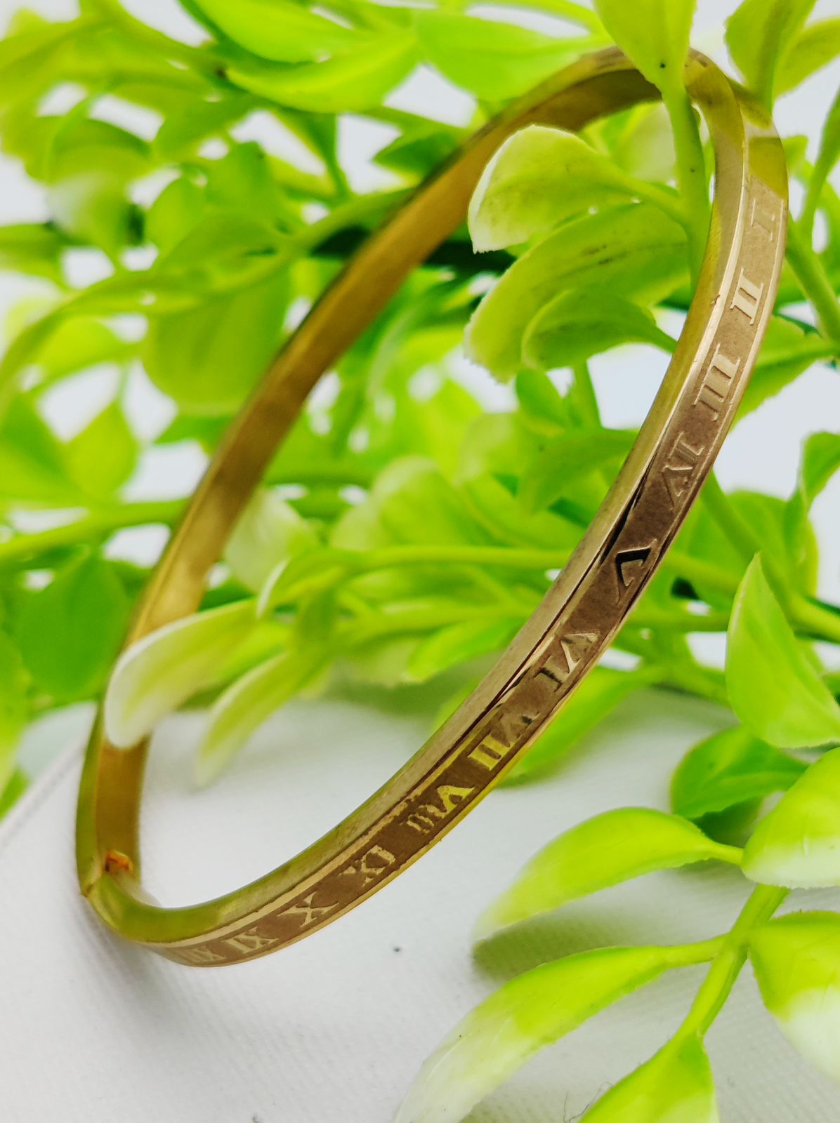 Adjustable Cartier Roman Numeral Adjustable Imported Gold Bracelet | Best Quality Artificial Bracelet For Girls & Wo