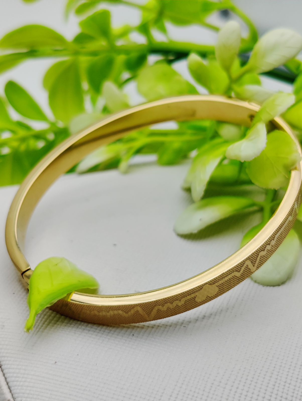 Adjustable Premium Heartbeat-Engraved Adjustable Cartier-Inspired Gold Bracelets | Best Quality Artificial Bracelet For