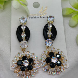 Imported Radiant Luxe Crystal Bloom Earrings โ Elegance Redefined โ Nickel-Free| Girls Earrings | Women Earrings | Jewel