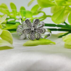 1 Piece Imported Blooming Elegance Adjustable Ring Set – Two Radiant Color   | Luxurious Design Ring | Adjustable Ring |
