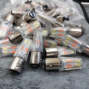 LED Backlight Bulb 6 Functions, 4 Colors - Perfect for Bikes, CD 70, CG125, Cars, and Jeeps