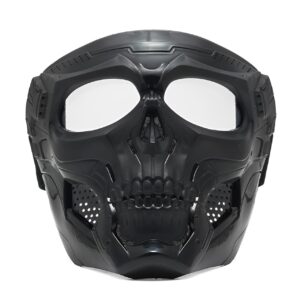 Motorcycle Skull Mask Cycling Windproof Full Face Skeleton Protective Mask Colorful Sickle Color Tactical Bike Bicycle M