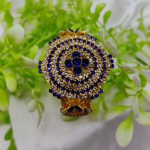 Imported Royal Ruby Crystal Golden Bracelet โ Bold and Radiant Elegance Adjustable Bracelet โ Best Quality Artificial Br