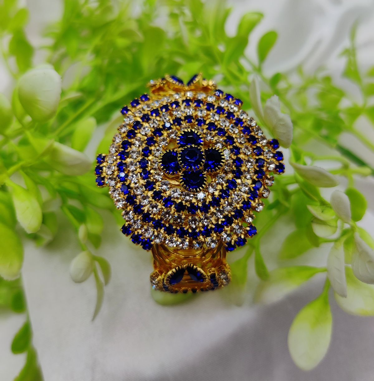 Imported Royal Ruby Crystal Golden Bracelet – Bold and Radiant Elegance Adjustable Bracelet – Best Quality Artificial Br