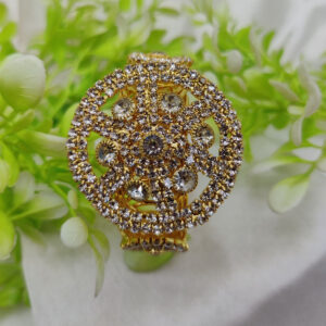 Imported Radiant Crystal Golden Wheel Bracelet โ Adjustable Bracelet โ Best Quality Artificial Bracelet For Girls &