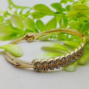 Imported Adjustable Leafy Crystal Bracelet – Elegance Redefined | Best Quality Artificial Bracelet For Girls & Women