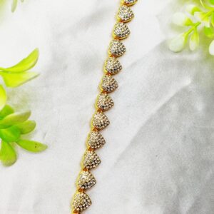 1 Piece Imported Exquisite Adjustable Heart Crystal Bracelet – Imported Elegance | Best Quality Artificial Bracelet For