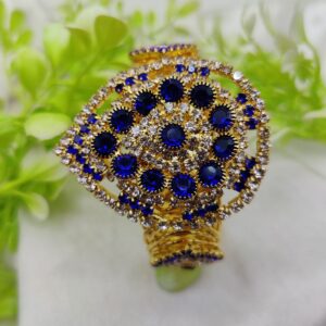 Imported Royal Sapphire Glam Bracelet | Golden Sapphire Elegance Bracelet | Adjustable Bracelet โ Best Quality Artificia