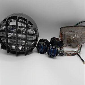 Pack of 3 Cafe racer kit Item's Cafe Racer Style Bike Lighting Set | Headlight, Taillight & Indicators