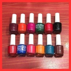 06 Pcs Huda Beauty Nail Paint With Free Nail Polish Remover, Pack of 2 | Best Quality Nail Polish with Nail Polish Remov