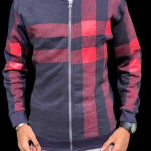 Men's Stylish Zipper Jacket with Contrast Checked Zipper | Jacket For Men's & Boys | Stylish Jacket For Formal &