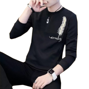 New Collection: Men's Stylish Print Full Sleeves T-Shirt - Premium Quality & Fashionable Design for a Smart Look | B