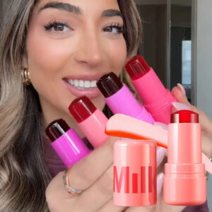 Pack 4 Milk Makeup Blush High Pigment Jelly Tint, Refreshing & Hydrating Long-lasting Colour Jelly Tint (Random colo