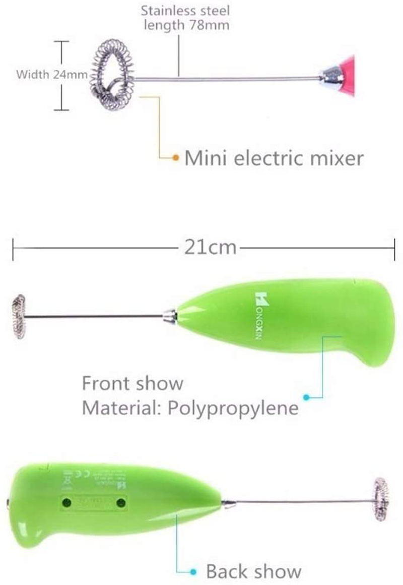 Electric Egg Beater Milk Drink Coffee Whisk Mixer Foamer Mini Handle Stirrer Practical Cooking Tool Kitchen Mini Whisk(r